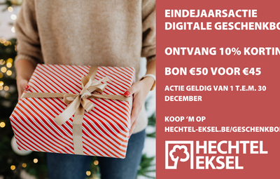 Eindejaarsactie: doe de gemeentelijke geschenkbon cadeau en krijg korting!