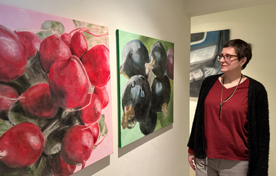 Primeur: Ingrid Hoeben exposeert als eerste inwoner schilderijen in De Schans