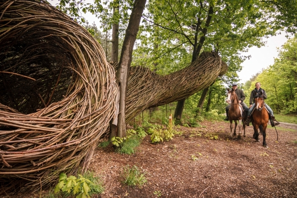 Ruiters bij Wilgenkunst Pijnven